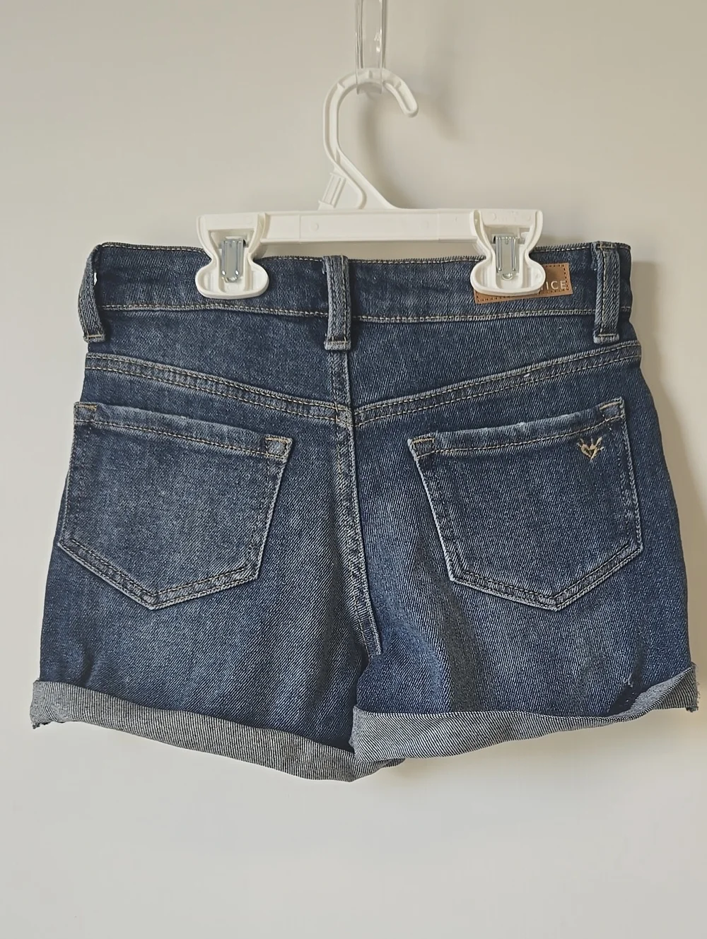 Girls Size 10 Justice Dark Blue Distressed Denim